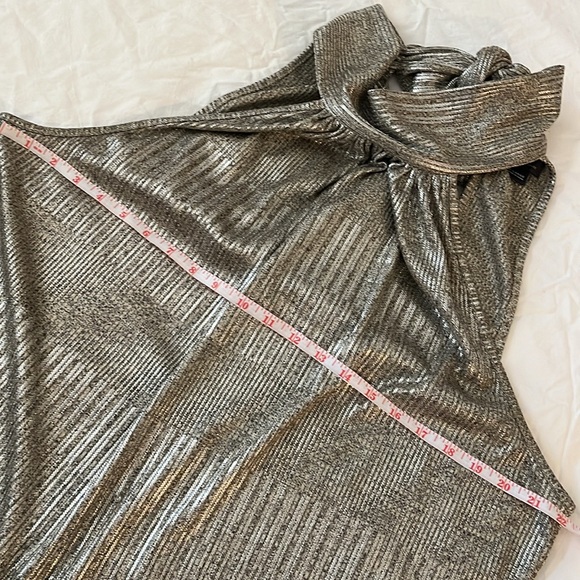 Anthropology MAEVE Metallic Halter Top HOLIDAY PERFECTION size XL - Picture 6 of 7